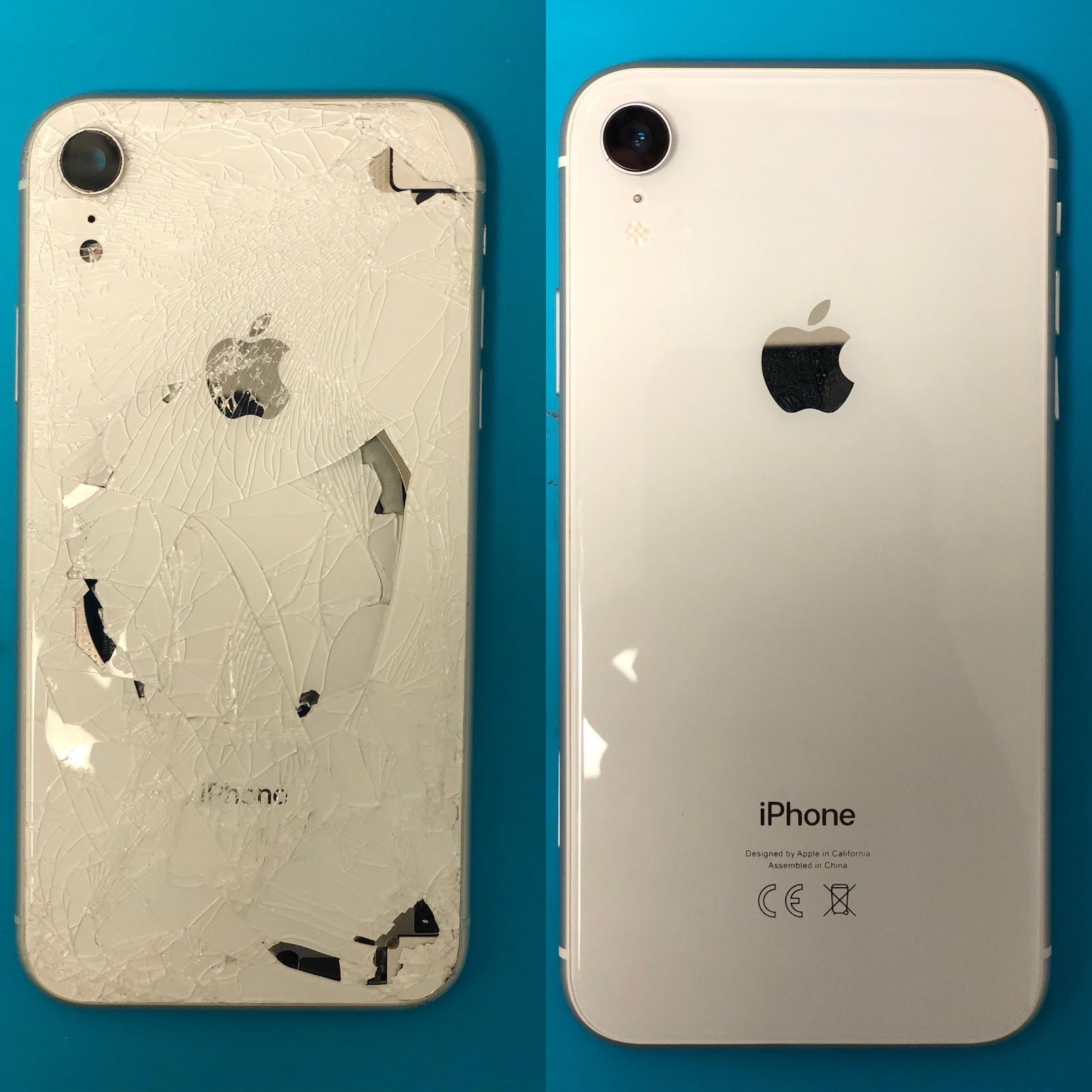 Technician repairing a phone screen at We Fix M.I.A.